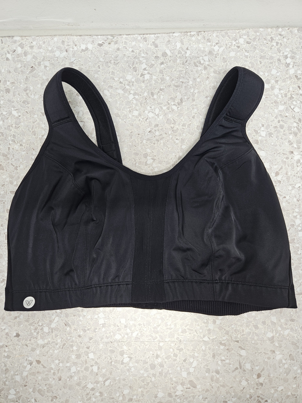 Livi Active Lane Bryant Convertible No Wire Sports Bra Size 44DD Black Athletic